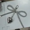 Cámara en plata accesorios fiebre mismo diseño cadena metálica colgante de corazón collar nicho clavícula