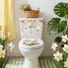 Nuevo Estilo de Primavera Flores de Primavera Florecen Pegatinas Baño Asiento de Inodoro Cubierta Autoadhesiva PVC Pegatinas para Inodoro Venta al por Mayor