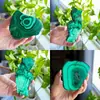 Bestseller transfronterizo: láminas de cristal de malaquita natural, especímenes de minerales en bruto, piedras ornamentales pulidas, adornos decorativos para escritorio del hogar