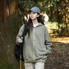 Sudadera con capucha y cárdigan para hombre Kunhai Pengyun, Nueva versión de otoño, Gruesa, Holgada, con cremallera, Chaqueta de pareja, Versión engrosada para hombre