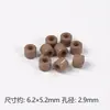 Cor Sólida Acrílico Perfurado 6*5mm Contas Cilíndricas DIY Corrente de Celular Pulseira Colar Acessórios de Joia Material para Contas Espaçadoras