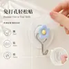 Ganchos adhesivos con forma de flor, adhesivo fuerte, almacenamiento sin dejar rastro, no requiere taladro, adecuados para uso doméstico, baño, cocina y detrás de las puertas en el baño