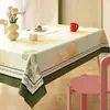 Toalha de Mesa de Luxo Leve de Alta Qualidade Impermeável e à Prova de Óleo Estilo Retro Americano Dopamina Tapete para Mesa de Jantar Estilo Ins Toalha de Mesa para Mesa de Centro