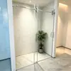 Cabina de Ducha con Puerta Corredera Sin Marco Acero Inoxidable 304 Separación Seco y Húmedo Personalizada No Estándar Fábrica de Origen