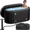 Cubeta de Baño de Temperatura Constante Cubeta de Baño de Hielo Portátil Bañera Inflable Cubeta de Baño Spa Piscina Calentada Plegable Baño Doméstico