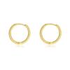 Yuanfan nuevos pendientes de aro lisos minimalistas europeos y americanos para mujer s925 plata de ley diseño de nicho pendiente de oreja de alta calidad cierre de oreja