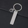 Llavero de garra de perro hueco transfronterizo metal corazón impresión a color láser material en blanco regalo festivo llavero con letras