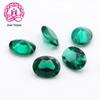 Estoque de atacado de gema nano verde em forma de ovo fornecimento de qualidade estável 2 * 3mm-8 * 10mm os produtos acabados podem ser anel embutido