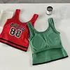 Camisola Deportiva Negra con Letras de Spice Girls de Moda para Mujer, Base Interior, Ropa Exterior de Verano, Top Corto Rayado