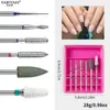 Cabezal de lijado para arte de uñas máquina pulidora y lijadora removedora de esmalte de uñas taladro universal cabeza de molienda de maíz cerámica traje de 6 piezas
