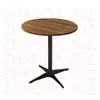 Mesa Cuadrada de Color Nogal para Uso Doméstico, Mesa de Comedor para Uso Comercial, Mesa de Comedor de Madera Maciza para Restaurantes, Mesa de Comedor de Pizarra para Restaurantes de Comida Rápida