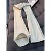 Jeans Bordados de Corte Inclinado High Street Americano para Hombre Rasgos Traviesos Atractivos Marca de Tendencia Sentido del Diseño Pantalones Scimitar Pierna Recta Micro Acampanados Pantalones Largos