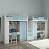 Apartamento estudiantil de Chongqing cama cama cama mesa dormitorio universitario cama alta y baja combinación escritorio cama de perfil fábrica venta al por mayor