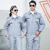 Roupa de Trabalho Antiestática para Primavera e Outono, Roupa de Trabalho Protetora para Outono e Inverno para Postos de Gasolina, Conjunto de Manga Longa para Proteção Química e Uso em Oficina
