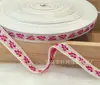 Fita Bordada Jacquard Folha Pequena Laço Artesanal DIY 1,3cm Acessórios de Cabelo Faixa de Cabeça Acabamento de Borda Fornecimento Direto da Fábrica