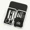 Conjunto de Ferramentas para Manicure 7 Peças Atacado Doméstico Portátil Cortador de Unhas de Manicure Conjunto de Cortadores de Unhas Impresso