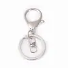 Liga de Zinco Argola de Mola Fecho Lagosta Chaveiro Anel para Roupas Fivela de Placa de Coração Acessórios