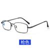 Gafas de lectura de nuevo estilo X6002 luz azul anti-metal textura Marco de cobre de alto sentido gafas de lectura de moda montura completa
