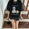 Algodão Puro Retro Americano High Street Manga Curta Camiseta Feminina 2026 Novo Design Sentido Nicho Solto Tendência Marca Meia Manga Top