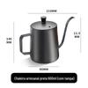 Cafeteira Manual de Aço Inoxidável 304 Bico Fino Cafeteira Manual Doméstica Alça de Orelha Suspensa para Filtro Cafeteira para Exterior