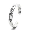 Pulseira Sólida Vintage Flor de Ameixa para Homens e Mulheres, Presente Sutra do Coração para Namorada, Melhor Amiga, Mãe, Presente de Dia das Mães