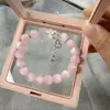 Pulsera de Litio Gris Polvo Luna Diseño Original para Mujer Diseño de Nicho de Moda Versátil Zorro Transferencia Pulsera de Gama Alta para Mujer