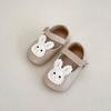 Zapatos de Cuero de Niña Conejito Suela Blanda Elegantes Zapatos de Princesa para Bebé Nuevo Estilo de Verano Correa de Una Sola Tira Zapatos de Una Sola Capa Antideslizantes para Niña