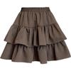 Saia Guarda-Chuva Plus Size, Saia Curta, Saia Bolo de Cintura Alta, Saia Babado de Verão Feminina, Saia A-Line Modeladora, Saia Tutu