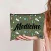 Bolsa de Cosméticos com Zíper Estampada Mais Vendida da Amazon Bolsa de Higiene Pessoal Feminina de Mão Estojo Simples e Moderno de Lona Bolsa de Armazenamento