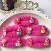 Nueva horquilla de estilo coreano para niña, suave y linda de felpa rosa, para cabello roto de niña, clip BB, accesorios para el cabello que combinan con todo, flequillo con clip lateral
