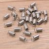 100 piezas de clavos de ojo de oveja galvanizados, accesorios de joyería para bricolaje, hebilla de cordón, tornillo autorroscante, punzón, 9 resortes de clavo