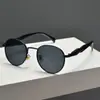 Gafas de Sol Redondas Estilo Retro para Mujer, Forma Ovalada Estilo Hong Kong, Estilo Old Money, Protección UV, Modelo Nuevo 2026