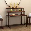 Mesa de ofrendas económica para uso doméstico, mesa de altar budista, nicho para Buda, mesa de ofrendas de incienso, mesa de adoración budista, mesa de ofrendas