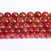 Cuentas Dispersas de Turmalina Sandía Optimizada para el Comercio Ming Fundido DIY Cuentas Redondas de Turmalina de Color Accesorios de Joyería para Pulsera Semiterminada
