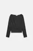 Para Exportación Europea y Americana Transfronteriza Ropa de Mujer Popular en Aliexpress Moda de Otoño Versátil Multicolor de un Solo Hombro Top de Punto