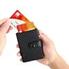 Amazon Airtag Billetera para Hombre de Fibra de Carbono Super Fibra 70% de descuento Anti-Robo Rfid Portatarjetas Automático Emergente