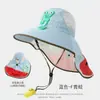 Nuevo Sombrero de Sol de Verano para Niños, Playa, Protección UV, Secado Rápido, Transpirable, Ala Ancha, Exterior, Protección Extendida para el Cuello, Parasol