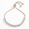 Nova Entrada Entrada Luxo Nicho Olho de Cavalo Zircônia Geométrico Telescópico Ajustável Pulseira Moda Feminina Pulseira de Diamante Joia de Mão