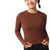 Ropa de Yoga Otoño e Invierno Lulu Manga Larga para Mujer Deporte Alta Elasticidad Ropa de Fitness para Mujer Ajustada Transpirable Ropa de Yoga Tops