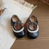 Zapatos Lindos de Princesa para Niñas 2026 Otoño Nuevos Zapatos Planos Mary Jane Retro para Niños Zapatos de Cuero de Suela Suave a la Moda para Niñas