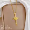 [Aço titânio] Luz de Luxo Amor Coração Cheio de Diamante Micro-inlay Design Internet Celebridade Elegante Brilhante Colar Mulheres Ins Pingente Simples
