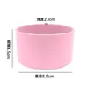Copo de Água Capa Antiderrapante Capa Inferior de Borracha Copo de Vidro Isolamento Capa de Silicone Transfronteiriça 7,5cm9cm Capa de Copo de Silicone Universal