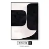 Pared de fondo de sofá de sala de estar nórdica en blanco y negro pintura decorativa abstracto mural grande de suelo para pasillo arte de pasillo pintura colgante