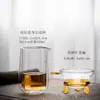 Taza de Feria Transparente de Doble Capa, Taza de Feria Aislada Grande y Pequeña, Juego de Té Kung Fu, Colador de Té con Filtro, Divisor de Té