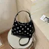 Bolsa de Mão Bolinhas Transfronteiriça Bolsa Pequena Feminina 2026 Nova Moda Casual Bolsa de Mão com Corrente Bolsa Transversal Estilosa para o Dia a Dia