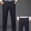 Pantalones Vaqueros Occidentales para Hombre de Otoño e Invierno Pantalones Casuales Forrados de Polar Pantalones de Traje para Hombres de Mediana Edad y Mayores Pantalones Gruesos Holgados Pantalones Rectos para Hombre