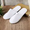 Zapatillas Desechables de Coral Fleece para Hotel Estrella, Casa de Huéspedes, Hotel, Salón de Belleza, Zapatillas Desechables Gruesas Antideslizantes de Lana