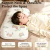 Almohada científica de zonificación para niños al por mayor transfronteriza para edades de 3 años en adelante, tubo suave de TPE, para estudiantes de primaria y jardín de infantes, almohada especial de protección para el cuello