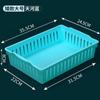 Cesta de Almacenamiento Rectangular de Plástico de Escritorio Organizador de Cajones Caja Cocina Cesta de Almacenamiento Multifuncional para Artículos Varios Ling Huang Shihua