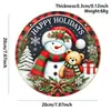 Colgantes Populares Navideños de Estilo Nórdico para Puerta Decoraciones de Pared Feliz Navidad Accesorios Festivos